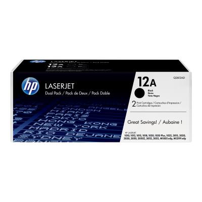 HP (Q2612AD) Dual Pack Black Schwarz Cartridge (Q2612AD)