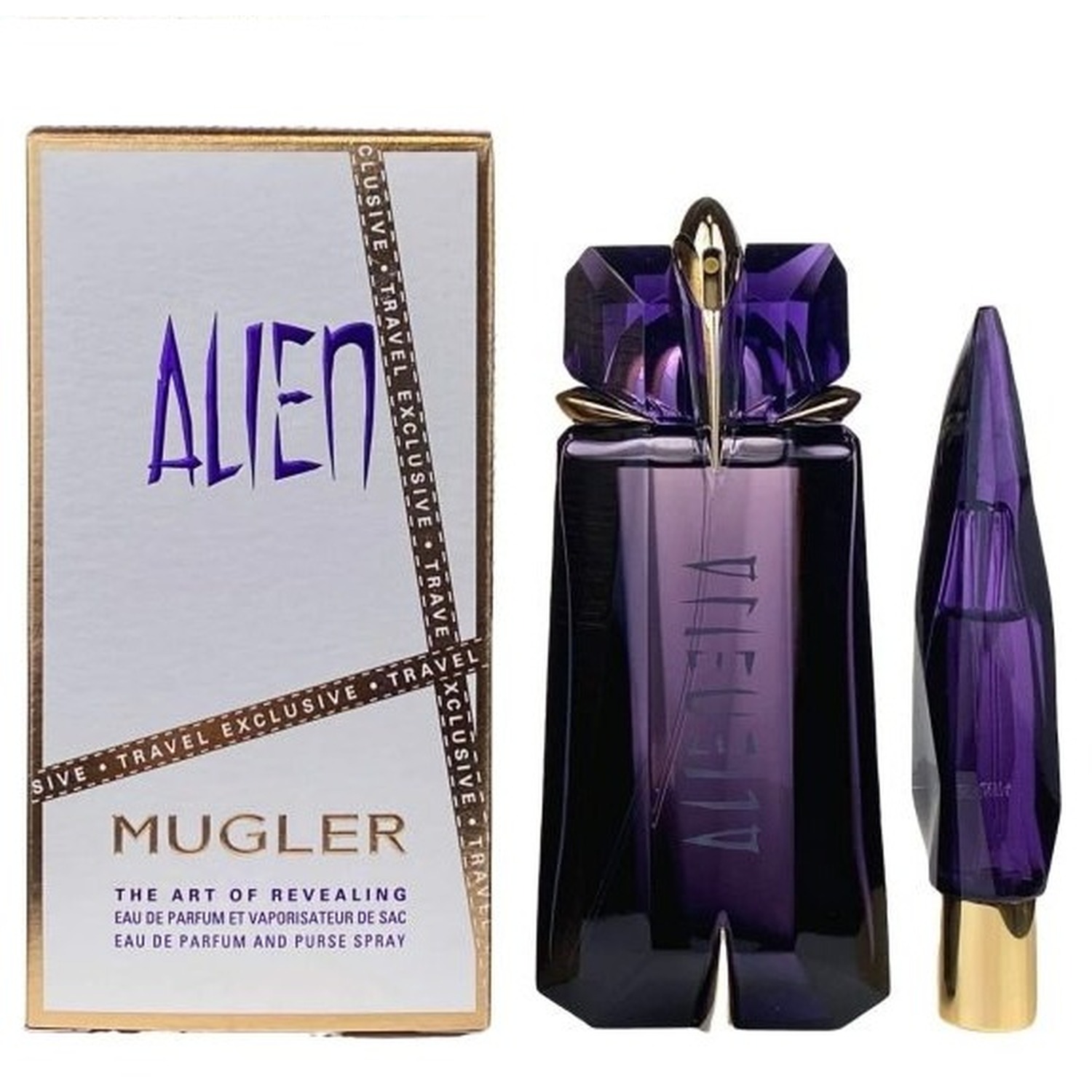 Setul Thierry Mugler: Alien, Parfum de Toaletă, Pentru Femei, 90 ml + Alien, Parfum de Toaletă, Pentru Femei, 10 ml