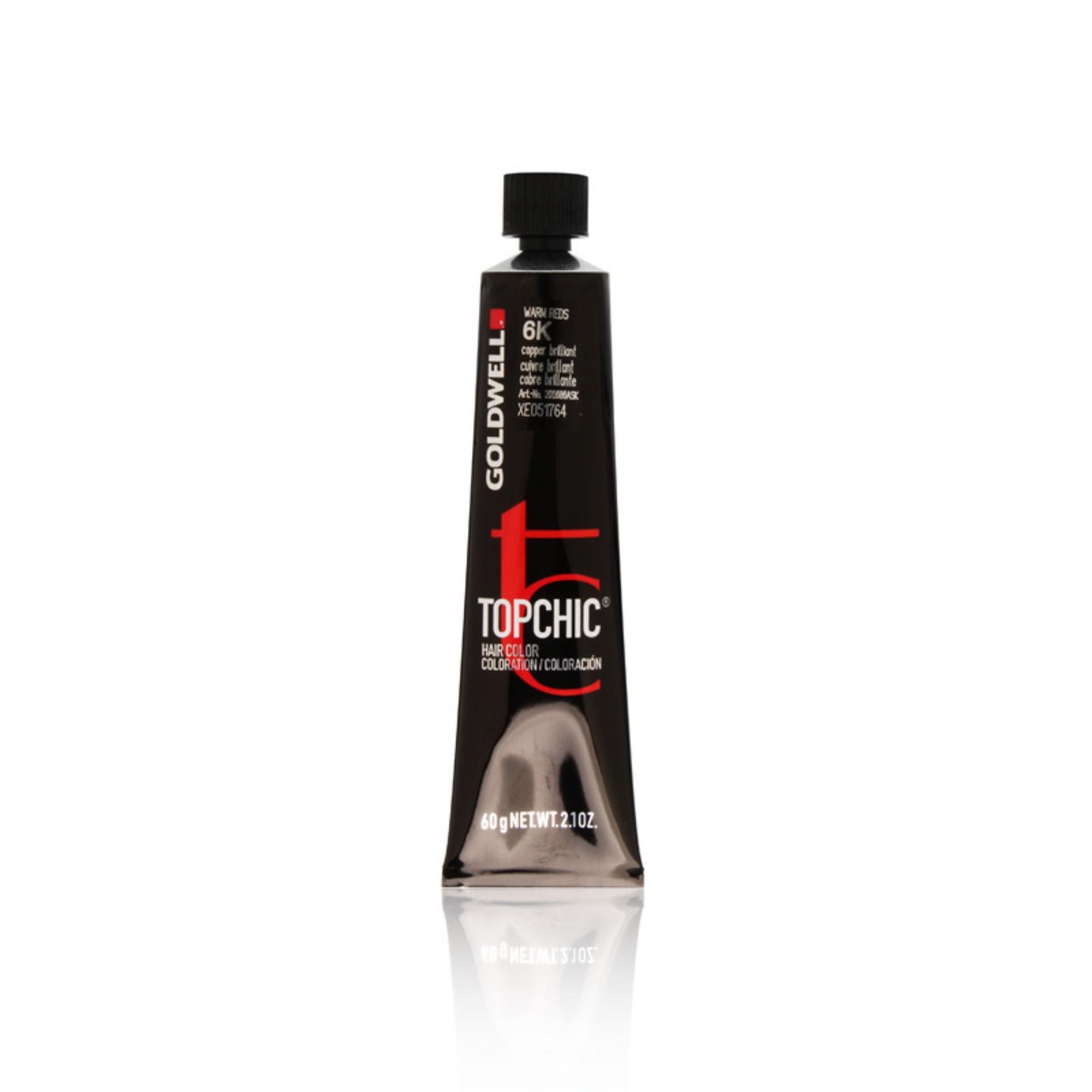 Goldwell, TopChic, Pălăria de par permanentă, 6K Cupru Stralucitor, 60 ml.