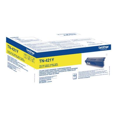 Brother Toner TN-421 TN421 Yellow Gelb 1,8k (TN421Y)