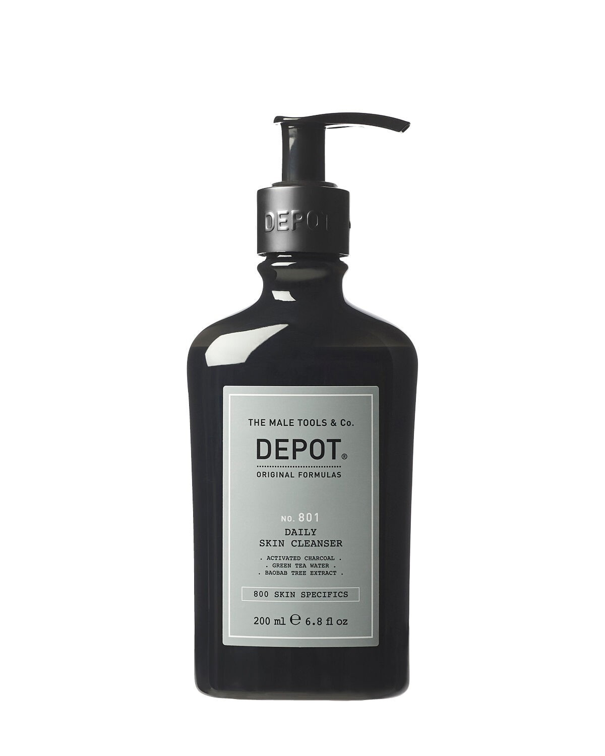 Depozit, 800 Specificități de piele Nr. 801, Carboactivat, Gel de detoxifiere și curățare, Pentru față, 200 ml