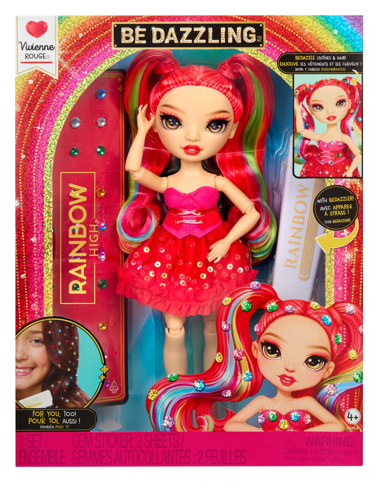 Rainbow High Be Dazzling - Vivienne Rouge 597803-EUC