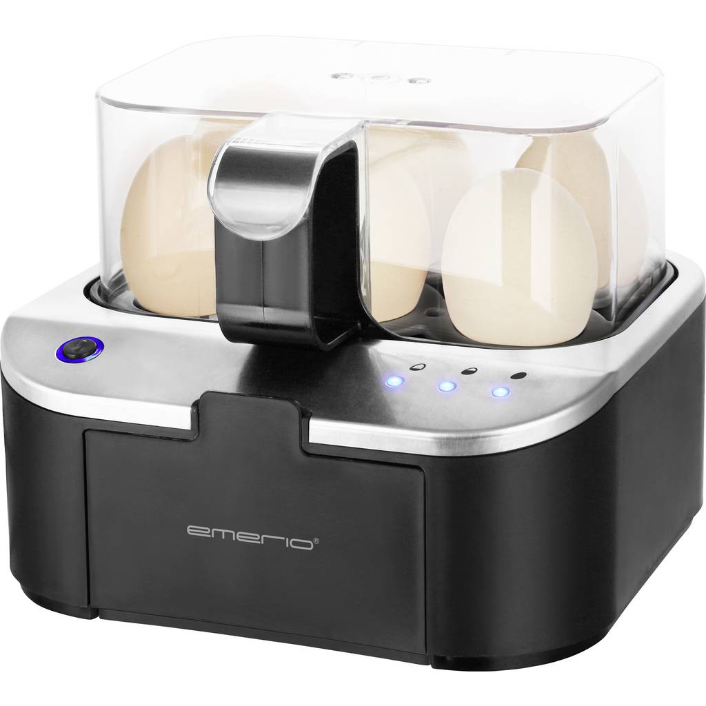 EMERIO EB-123177.12 Egg boiler BPA-free Black, Stainless steel EB-123177.12