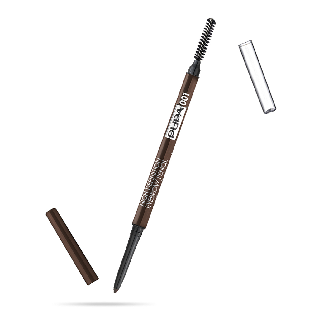 Pupa, Pupa, Definer, High Definition, Eyebrow Cream Pencil & Brush 2-In-1, 001, 0.9 g