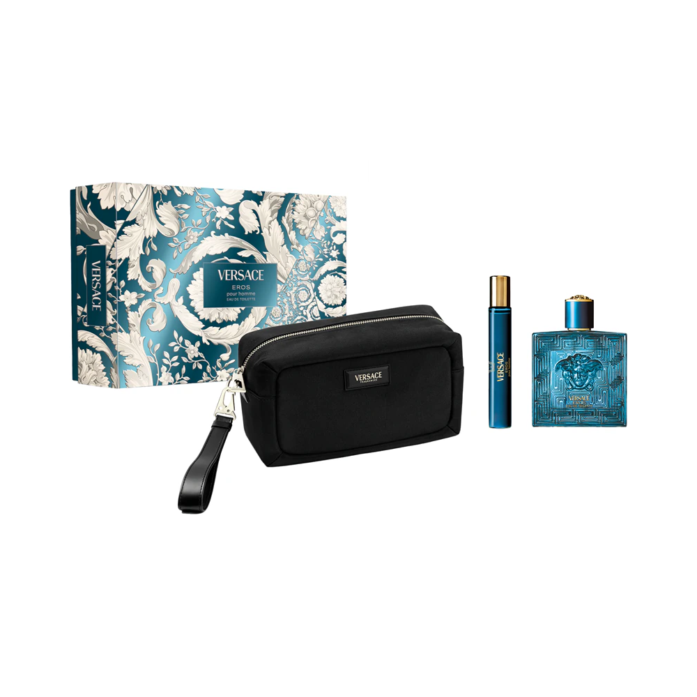 Set Versace: Eros, Eau De Parfum, For Men, 100 ml + Eros, Eau De Parfum, For Men, 10 ml + 