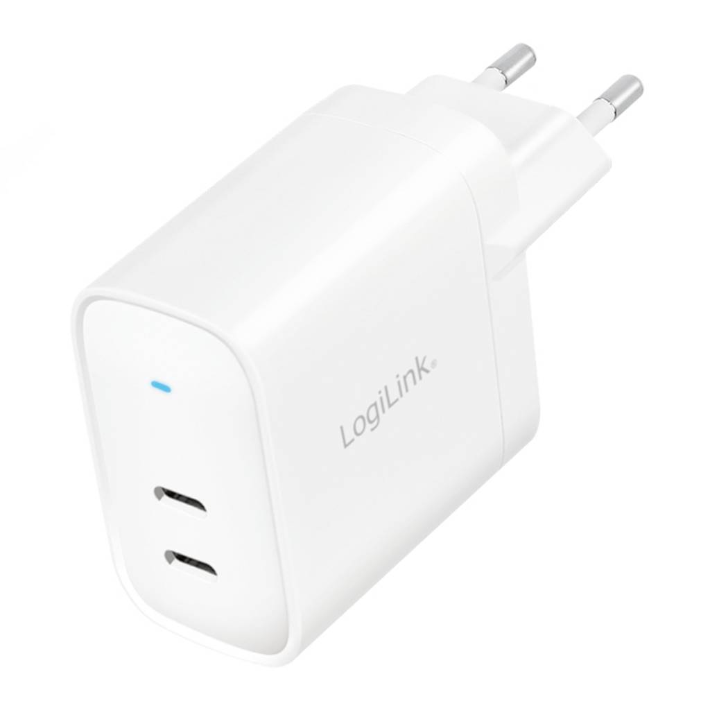 LogiLink PA0282 USB charger 20 W 2x USB-C® Power Delivery White Indoors U PA0282