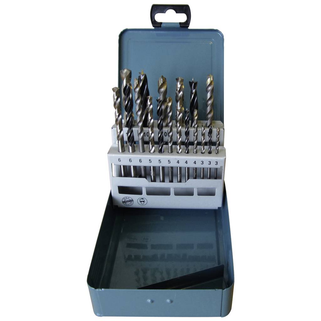 Makita D-46202 18-piece Universal drill bit set Wood, Stone, Concrete, M D-46202