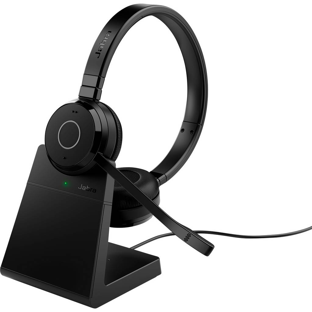Jabra Evolve 65 TE Link390a UC Stereo On-ear headset Bluetooth® (10 6699-833-499