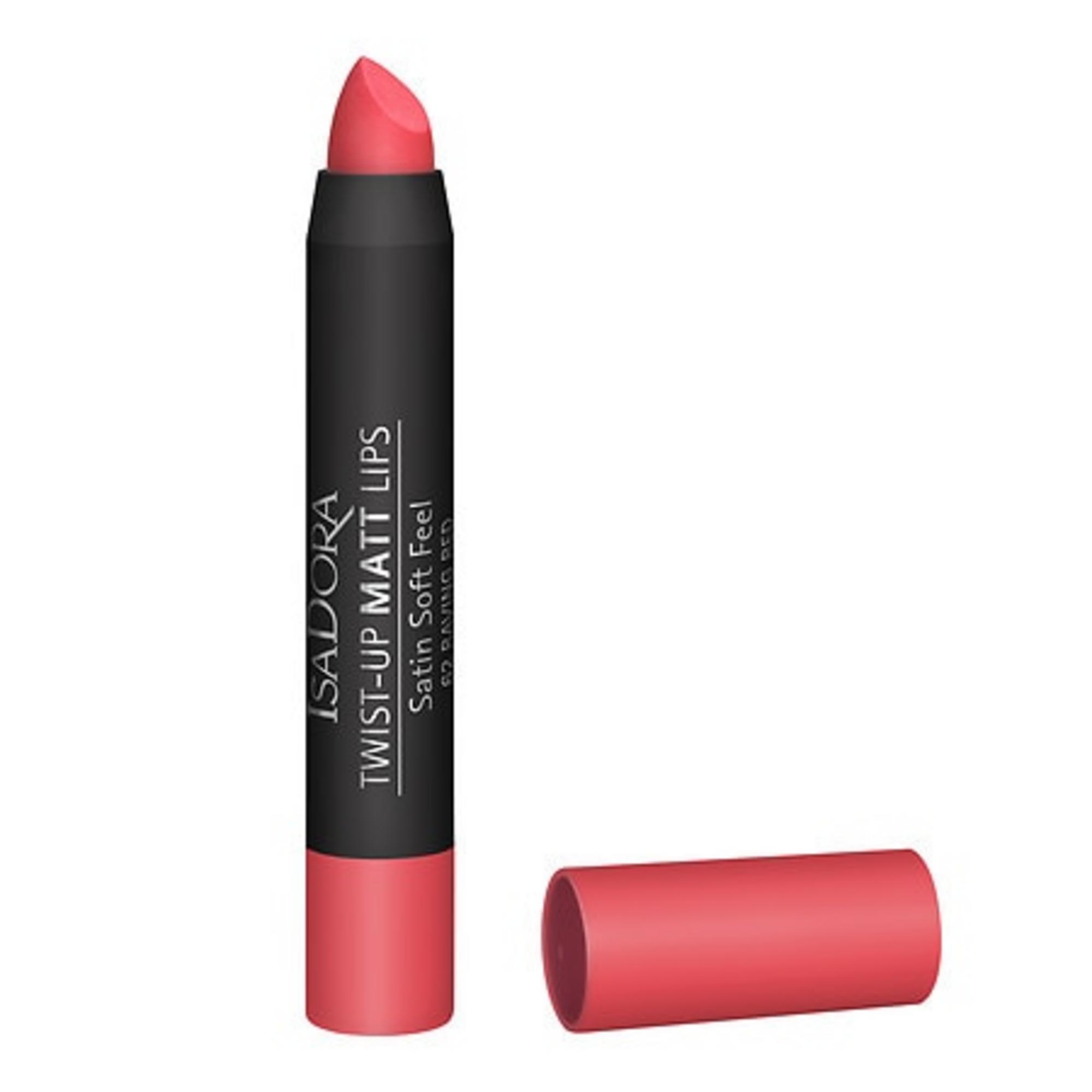 IsaDora, Twist-Up, Mate, Crema de Fundală pentru Buze, 62, Roșu Furtunat, 3,3 g
