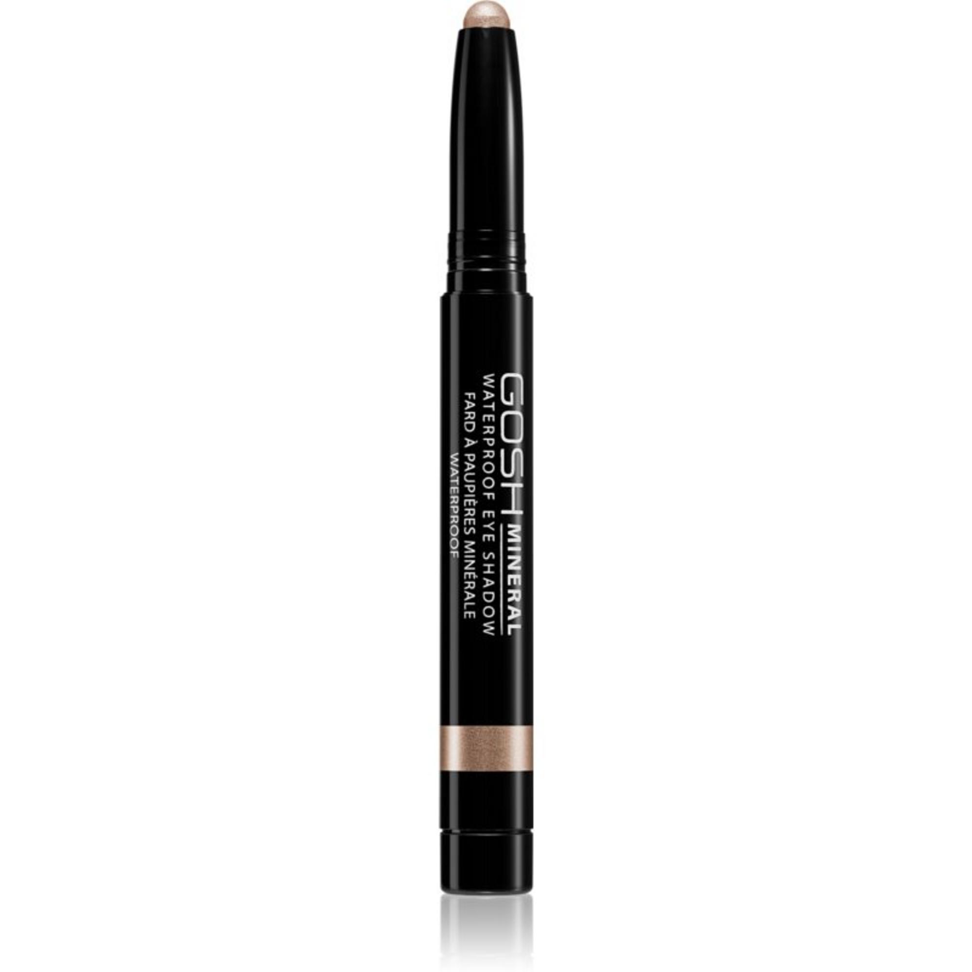 Gosh, Mineral, Metallic, Cream Eyeshadow, Golden Brown, 2.5 g