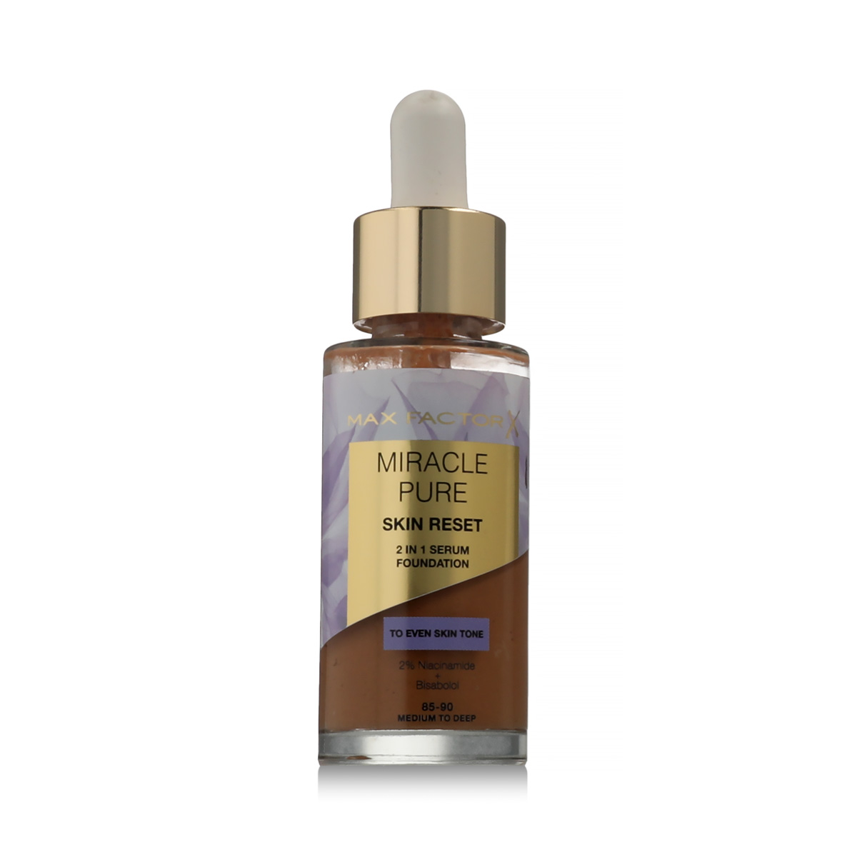 Max Factor Miracle Pure Skin Reset 2in1 Serum Foundation (85-90 Medium To Deep) 30 ml