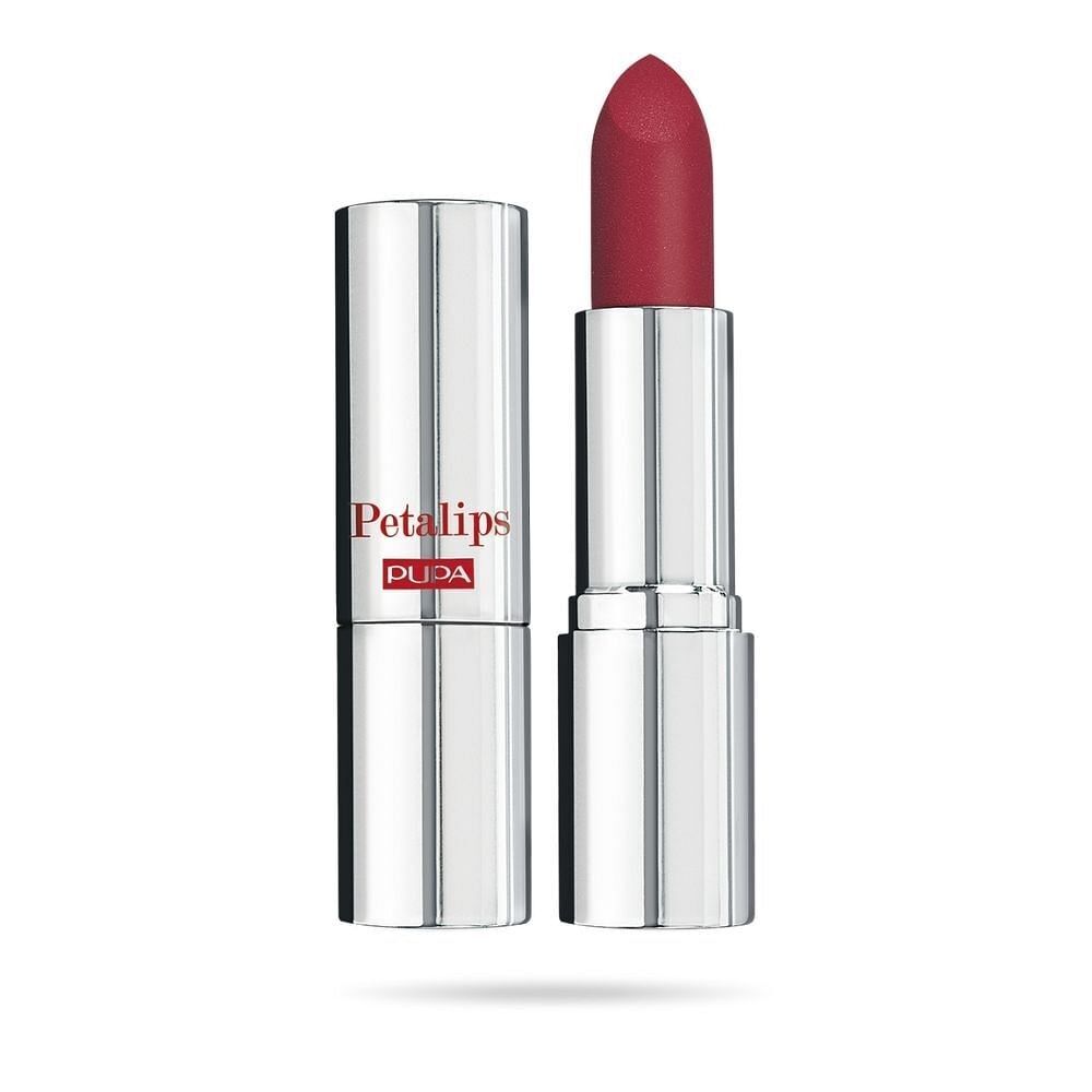 Pupă, Petalips, Fără parabene, Mate, Crema de lip balsam, 016, Roșu de trandafir, 3,5 g