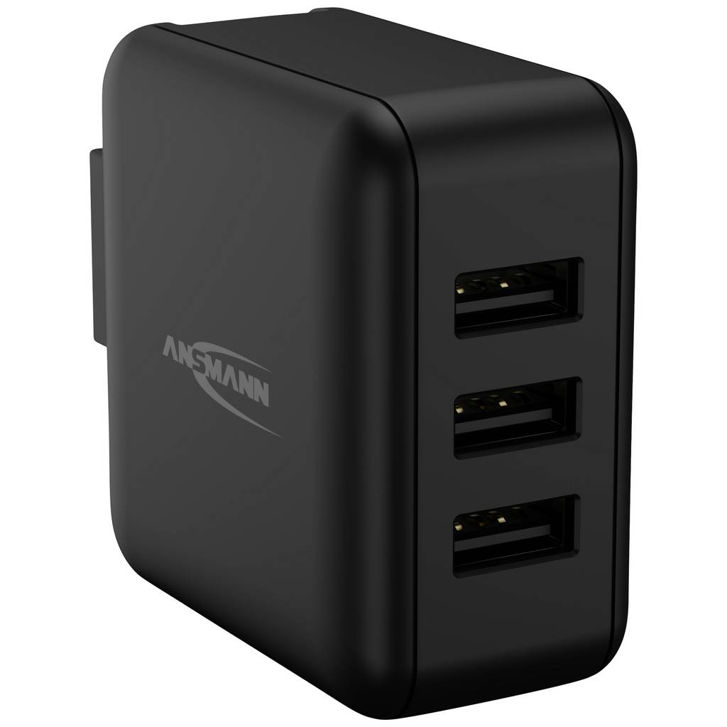 Ansmann Travel Charger TC315 USB charger 15 W 3x USB-A Black Indoors 1001-0139