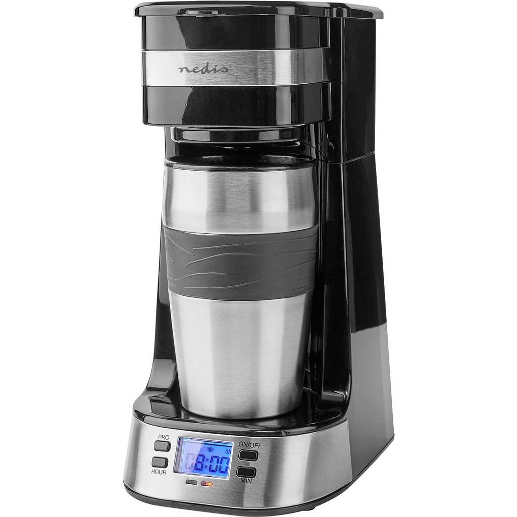 Nedis KACM310FBK Mașină de cafea Negru, Argintiu Timer KACM310FBK