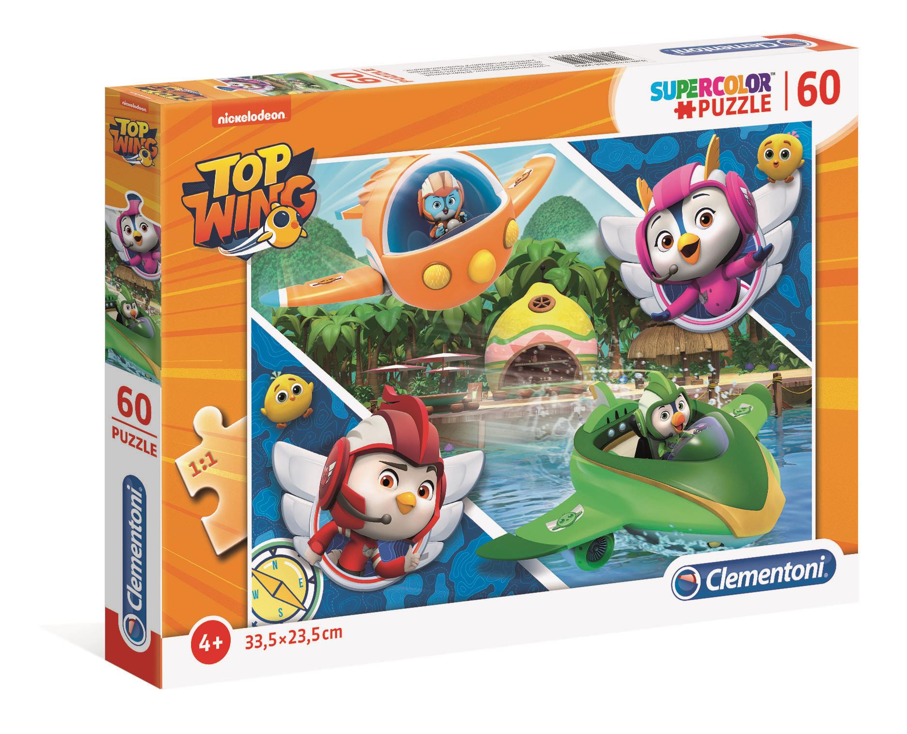 Clementoni, Supercolor, Top Wing, Puzzle, Cinsiz, 4+ yıl, 60 parça.