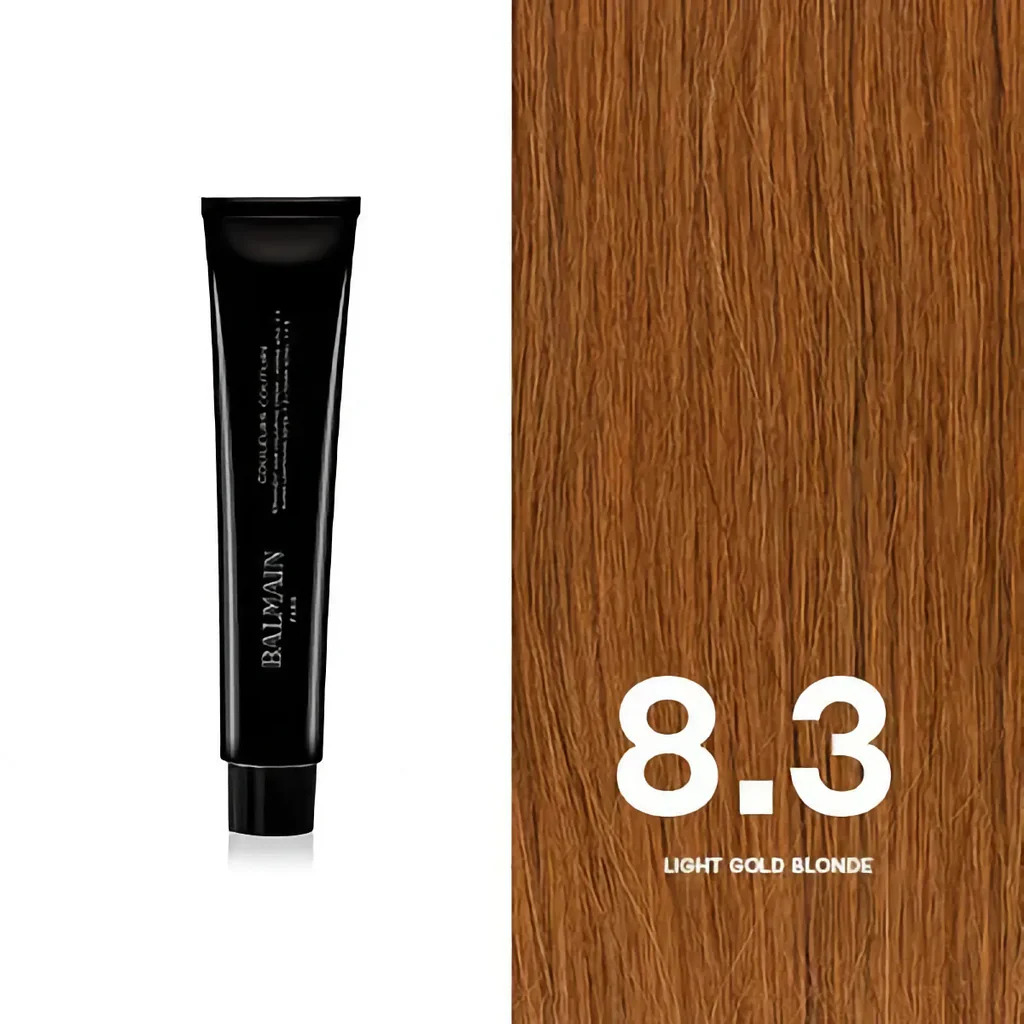 Balmain Profesional, Culori de Modă, Păr Permanenți cu Coloranții, 8.3 Aur Imediat Blond, 60 ml