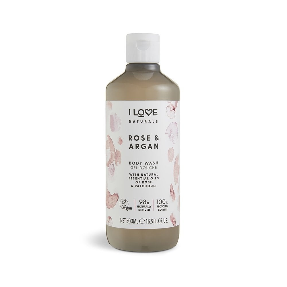 Amorul meu, Colecția Naturale, Vegană, Hidrantare, Trandafir și Argan, Dezinfectant corporal, 500 ml.