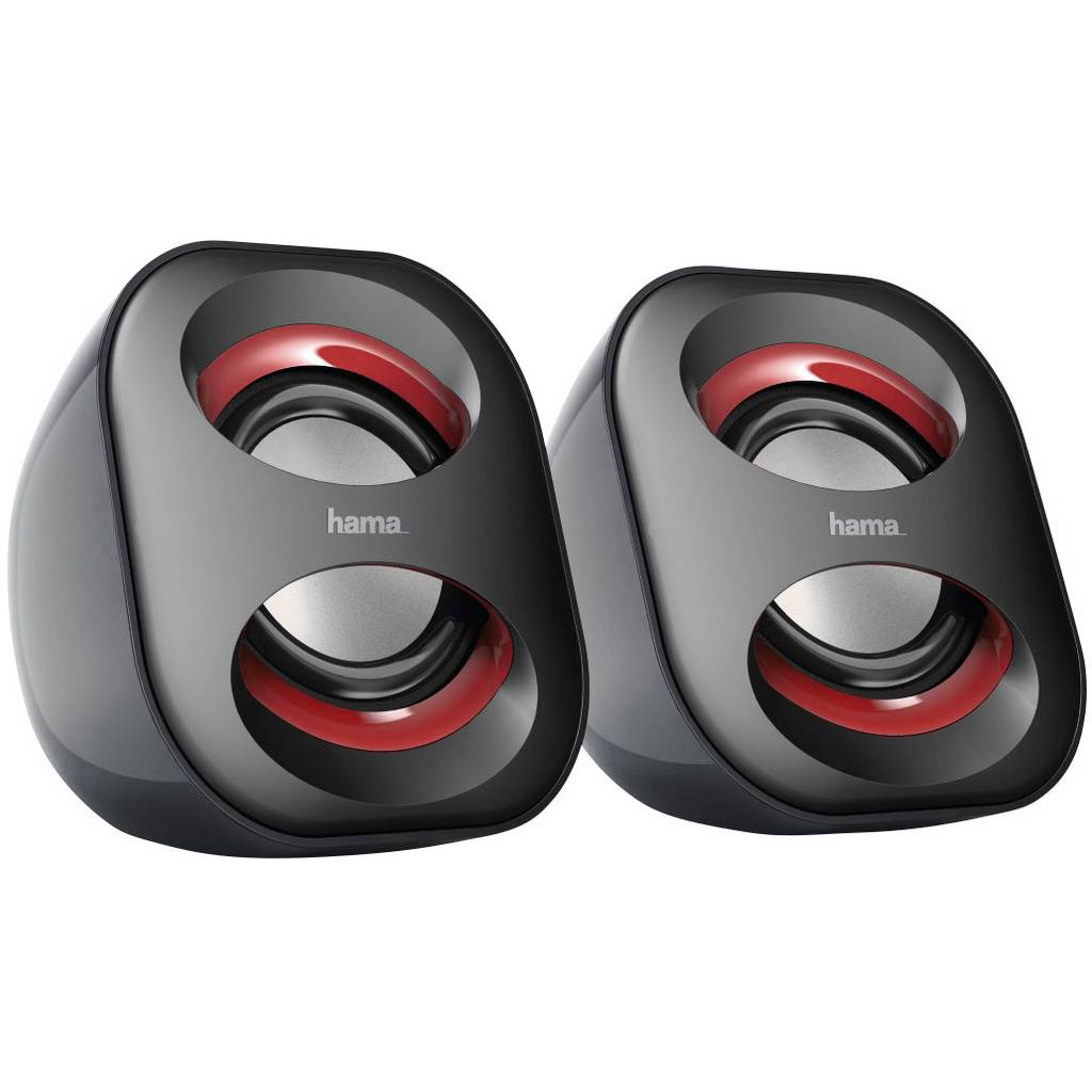 Hama Sonic Mobil 183 2.0 PC speaker Corded 3 W Black, Red 00173131