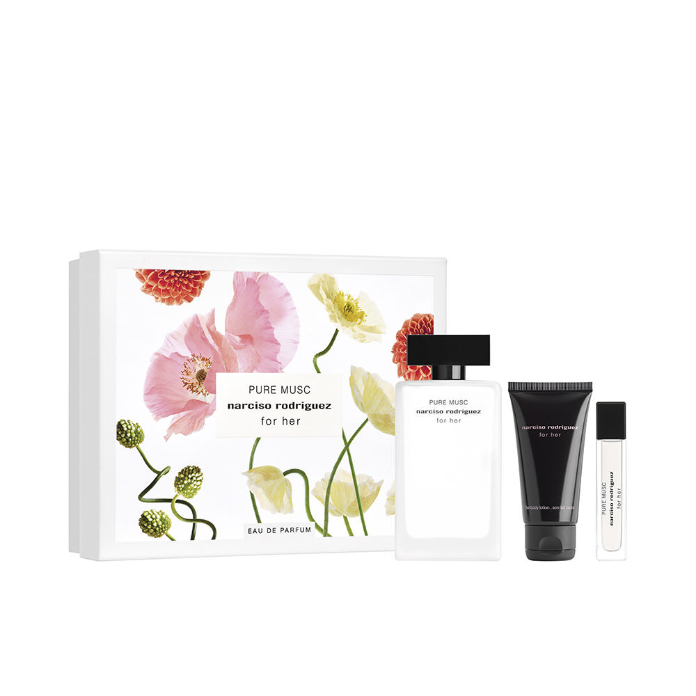 Set Xmas 2023 Narciso Rodriguez: 
Pure Musc, Eau de parfum pentru femei, 100 ml
+ Pure Musc, Eau de parfum pentru femei, 10 ml
+ Pure Musc, Lotion hidratantă corporală, 50 ml