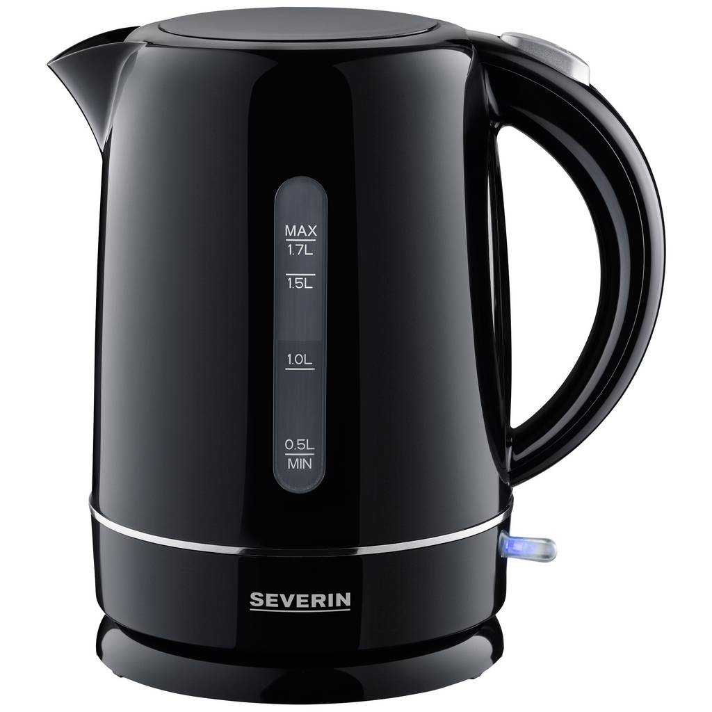Severin 4322 Kettle cordless, Overheat protection Black Capacity: 1.7 l 4322
