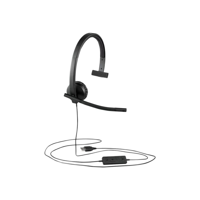 Logitech for business Headset H570e Teams Version Mono USB-C USBC (981-001427) (981001427)