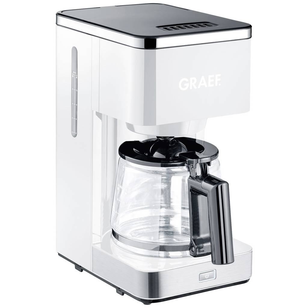 Graef FK 401 Coffee maker White Cup volume=10 Glass jug, Plate warmer FK401EU