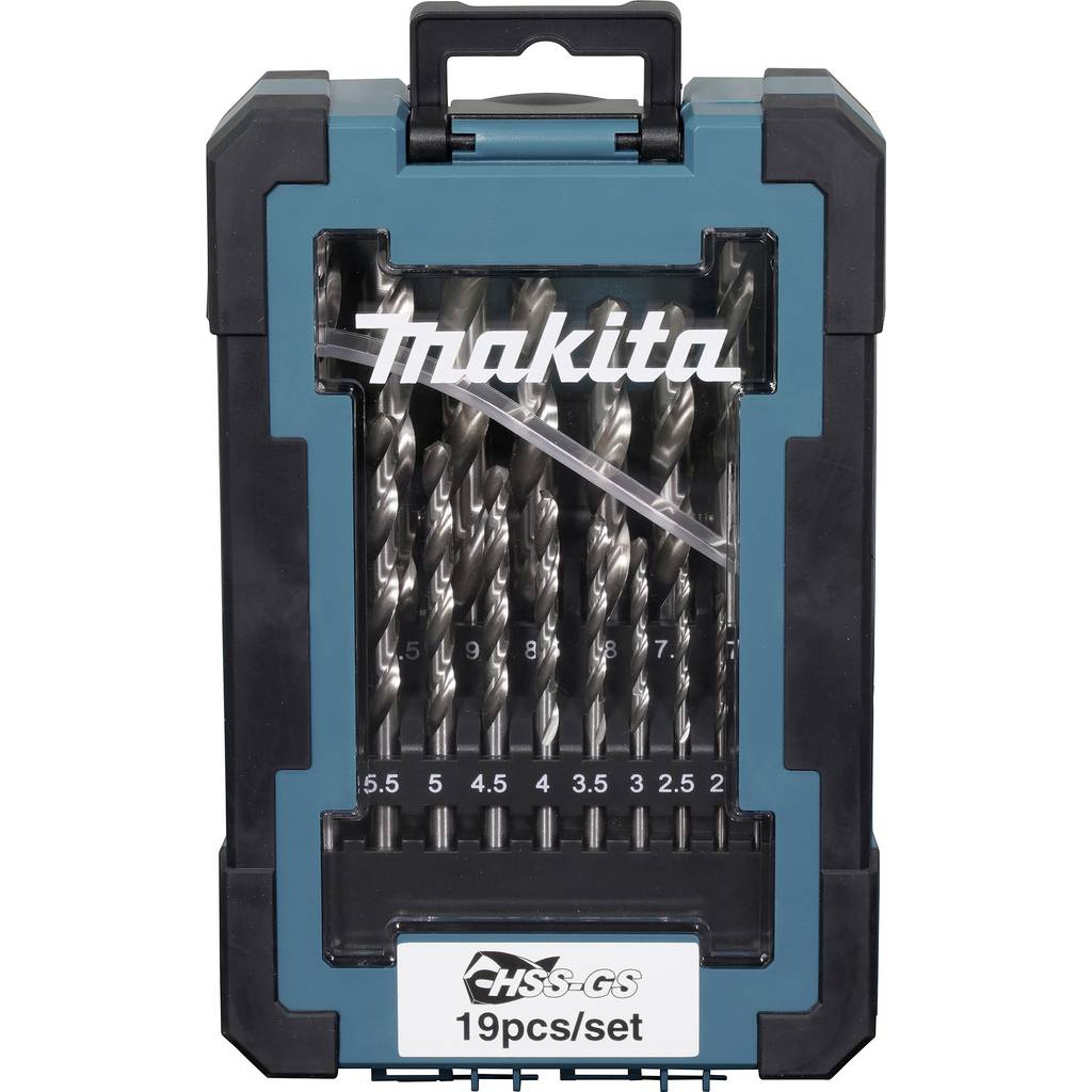 Makita D-78352 Metal twist drill bit set 1 mm, 1.5 mm, 2 mm, 2.5 mm, 3 m D-78352