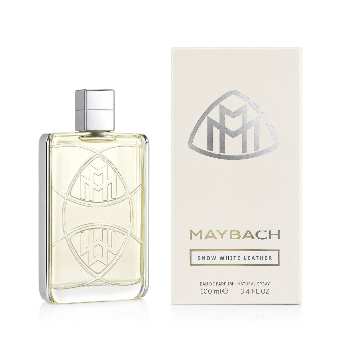 Mercedes-Benz Maybach Snow White Leather Eau De Parfum Refillable 100 ml (unisex)
