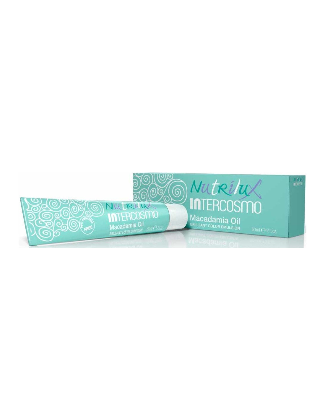 Intercosmo, Nutrilux, Permanent Hair Dye, 5.13 Light Brown Golden Ash, 60 ml