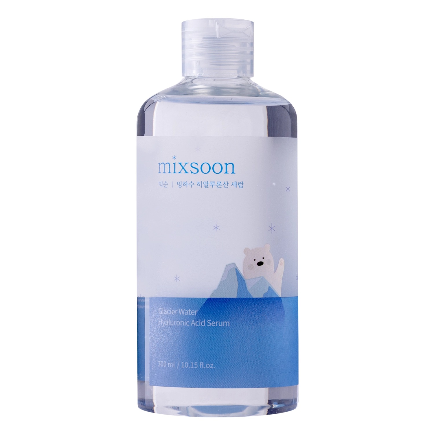 Mixsoon, Serul de Apă Glaciație Acid Hialuronic, Îngrămădit, pentru Fața, 300 ml.