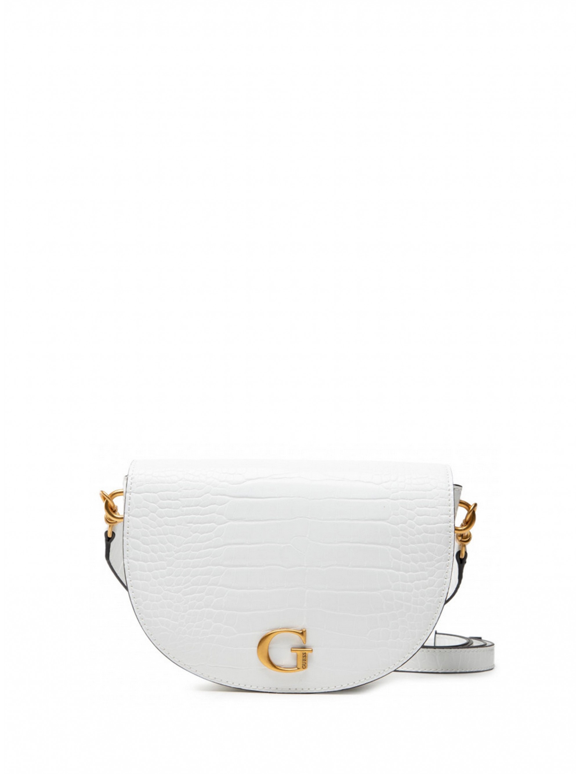 Guess, Danna, Polyurethane, Textile Bag, White, HWCA8420190WHI, For Women, 24 x 17 x 5 cm