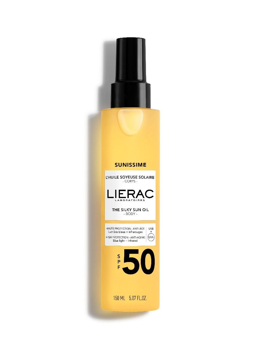 Lierac, Güneşli Günler, Anti-Çok Yaşa, Vücut Yağı, Gündüz, SPF 50, 150 ml.