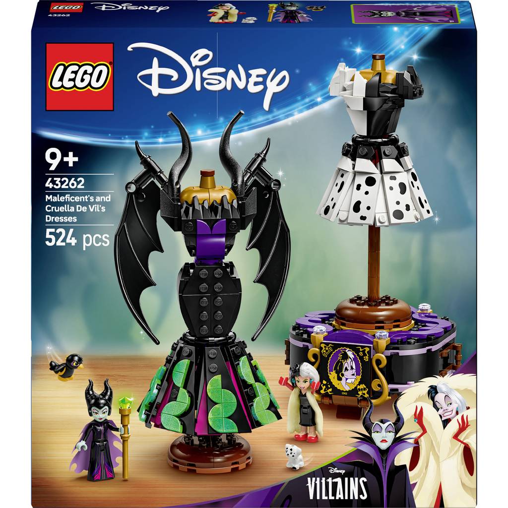 43.262 LEGO ^{®} Disney Kostümleri: Maleficent ve Cruella de Vil'in Gündüz Giyim Seti 43.262