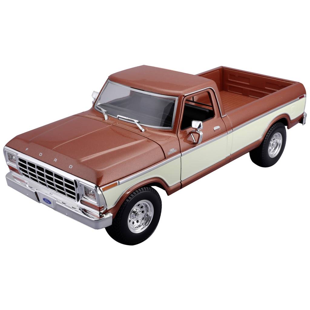 Maisto Ford F150 Pick-Up 1979, braun/crème 1:18 Model car 531462BR