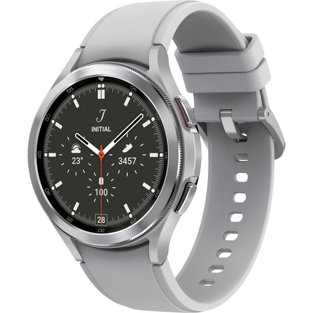 Samsung Galaxy Watch4 Classic LTE Smartwatch 46 mm Uni Silver/whi SM-R895FZSADBT
