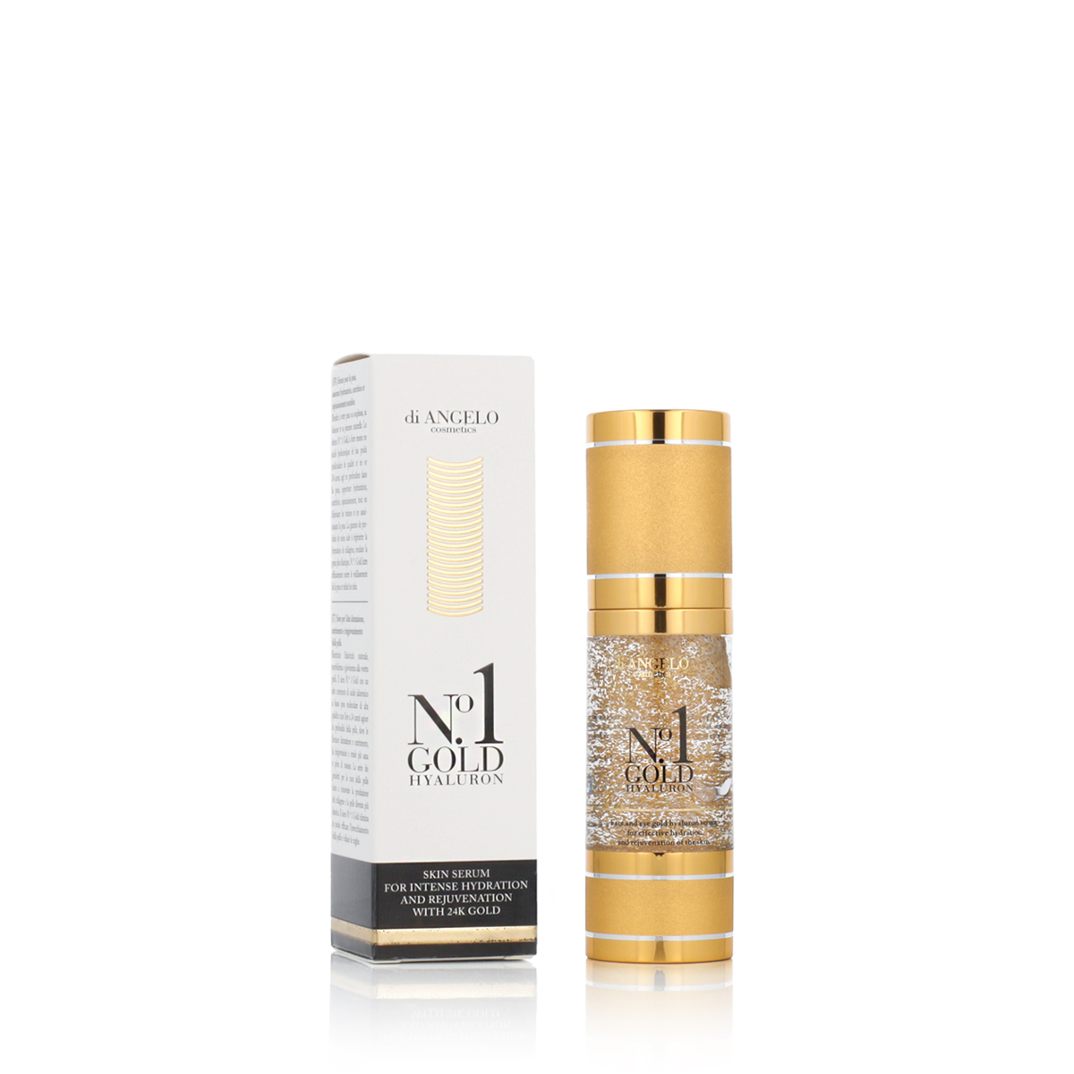 Cosmetice Di Angelo Nr.1 Aur Gold Hyaluron Serum de Piele pentru o Hidratare Intensă 30 ml