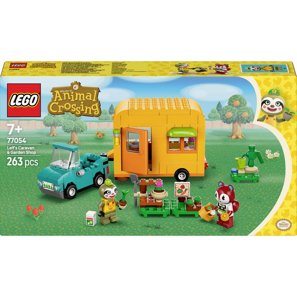 77054 LEGO® Animal Crossing Caravanele și grădinile lui Gerds 77054