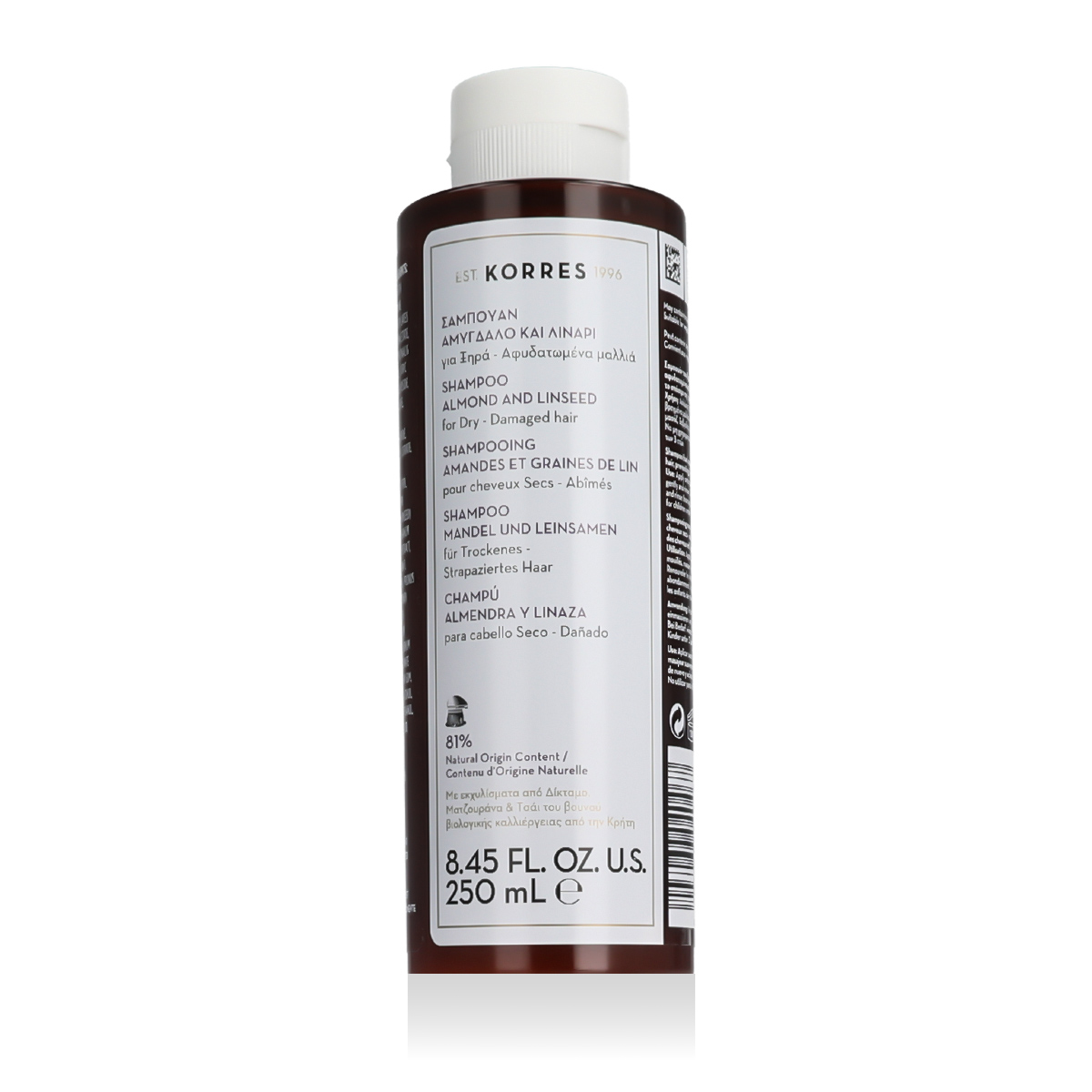 Korres Almond And Linseed Shampoo 250 ml