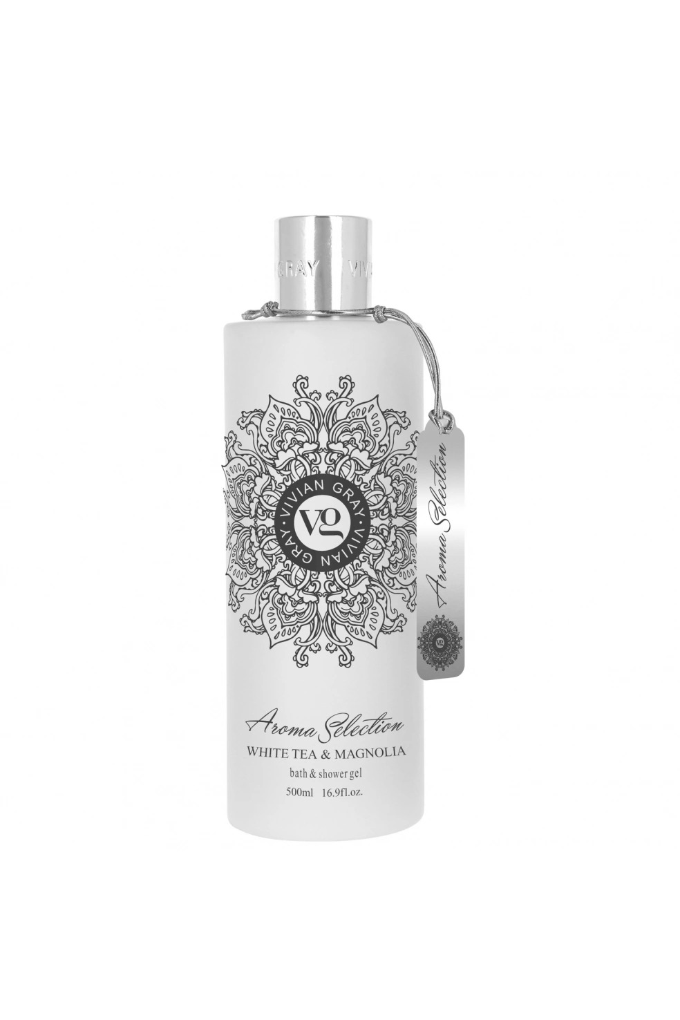 Vivian Gray, Koku Seçimi, Beyaz Çay ve Mıknatıs, Nemlendirici, Duş Jeli, Tüm Cilt Türleri İçin, 500 ml