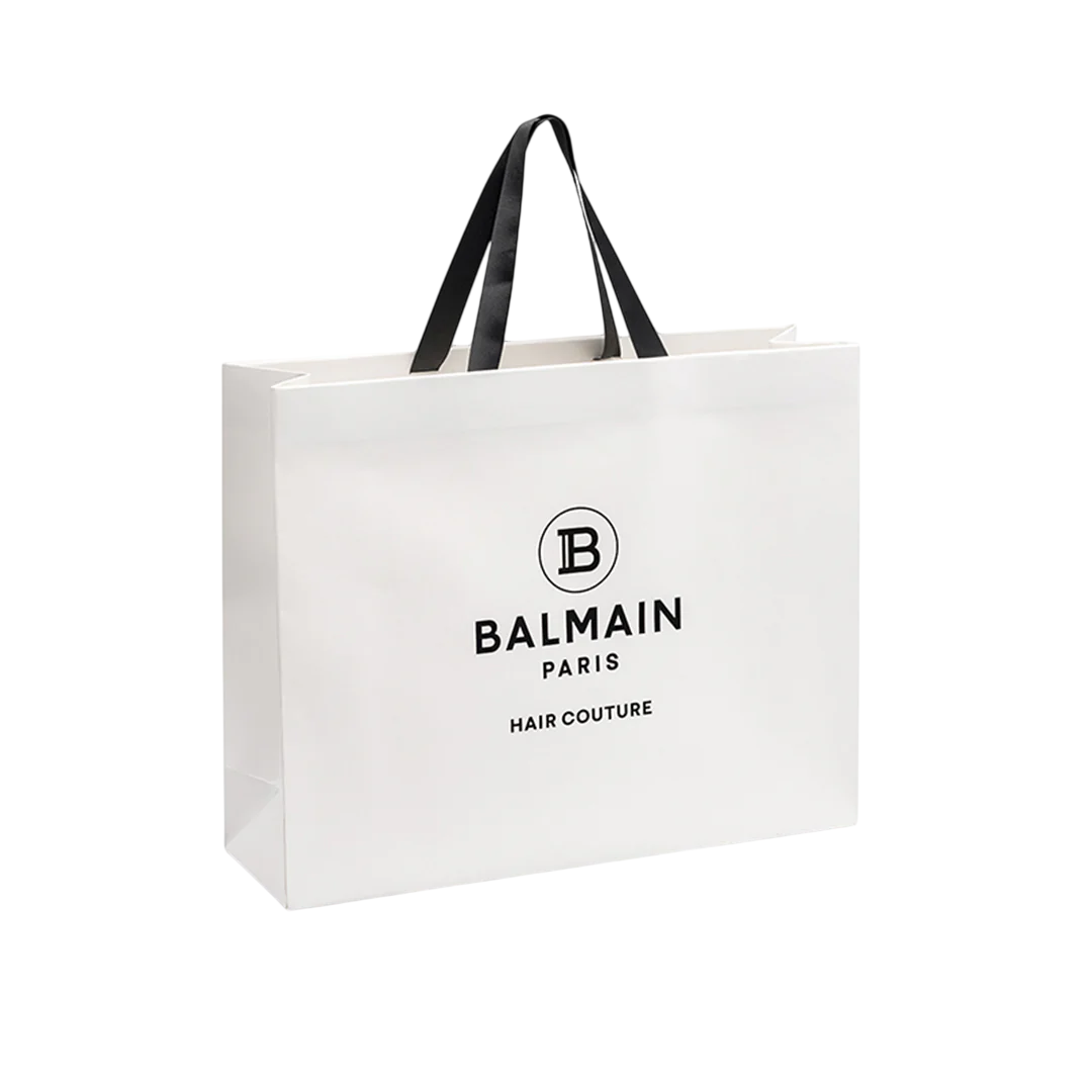 Balmain, Hair Couture, GWP Cardboard Bag, White, Large