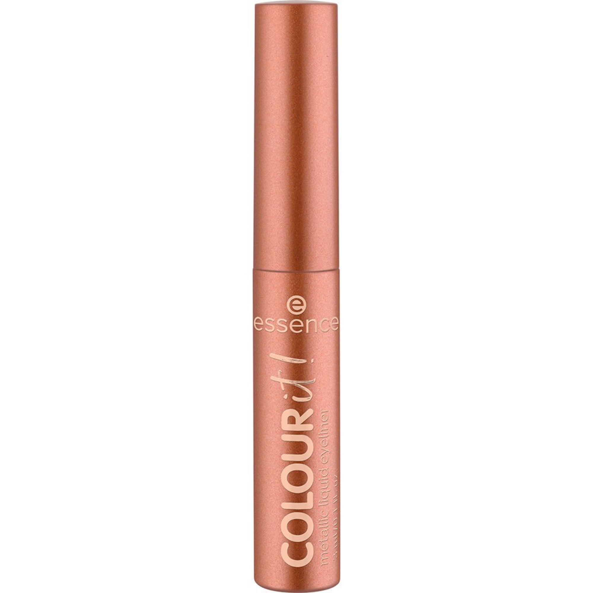 Esență, Color It!, Linier de ochi lichid, Metalic, Linier de ochi lichid, 01, Bronzat mat, 3 ml