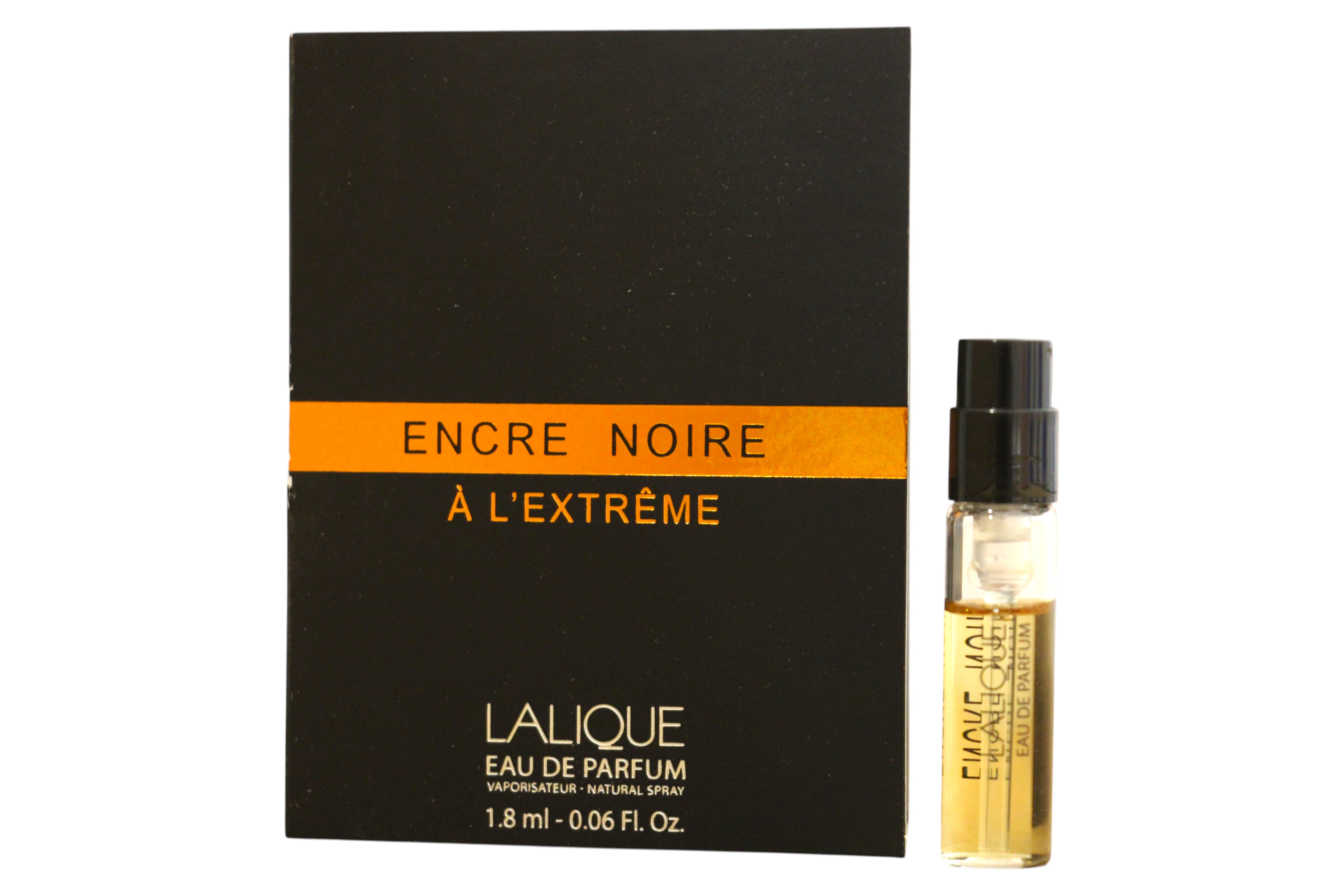 Lalique, Encre Noire La Extremă, Perfume de parfum, pentru bărbați, 1,8 ml *Amplu de sticlă