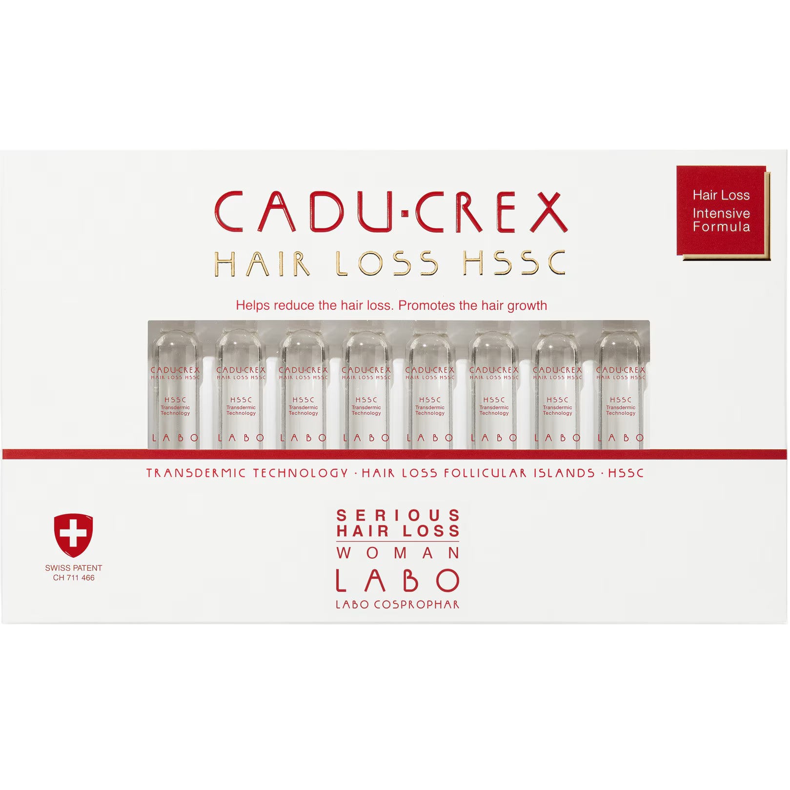 Cadı Çreks Labo, Ciddi Aşırı Saç Kaybına Karşı, Saçsızlık Tedavi Serumu, Saça Uygulanır, Kadınlar İçin, 40 parça, 3.5 ml