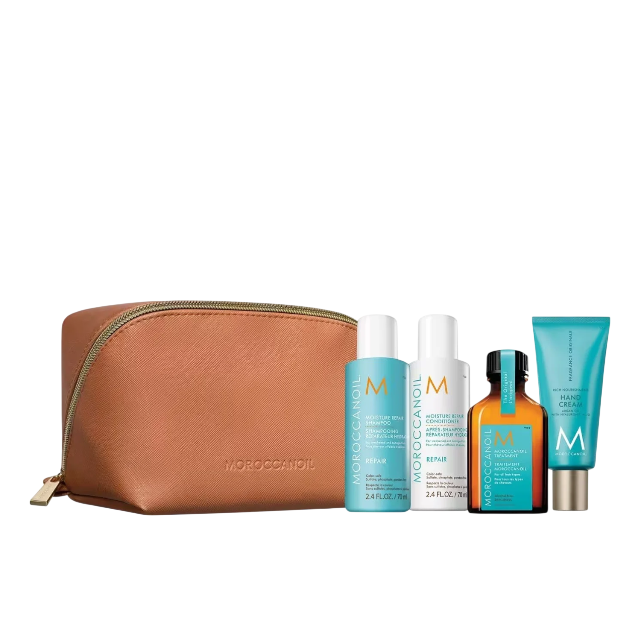 Set Moroccanoil: Onarım, Paraben-Free, Saç Şampuanı, Nemlendirici İçin, 70 ml + Onarım, Paraben-Free, Saç Kondisyoner, Nemlendirici İçin, 70 ml + Nemi, Saç Yağı Tedavisi, Nemlendiren, 25 ml + Kokulu Kök, Hialüronik Asit, Besleyiciler, El Kremleri, 40 ml