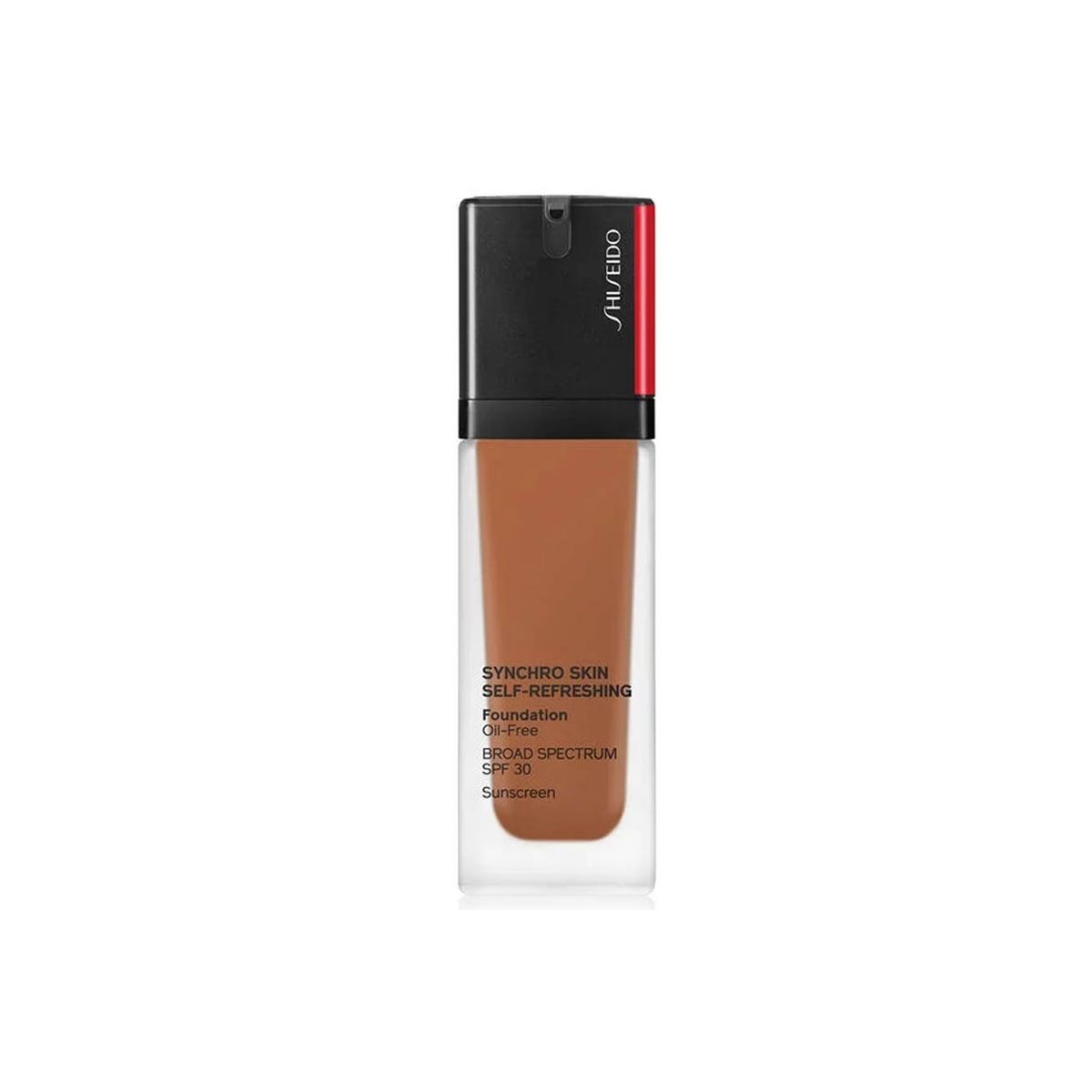 Shiseido, Fond de păr auto-refrescător cu piele sincronizată, fără ulei, fond de pământ lichid, 450, Cupru, FPA 30, 30 ml.