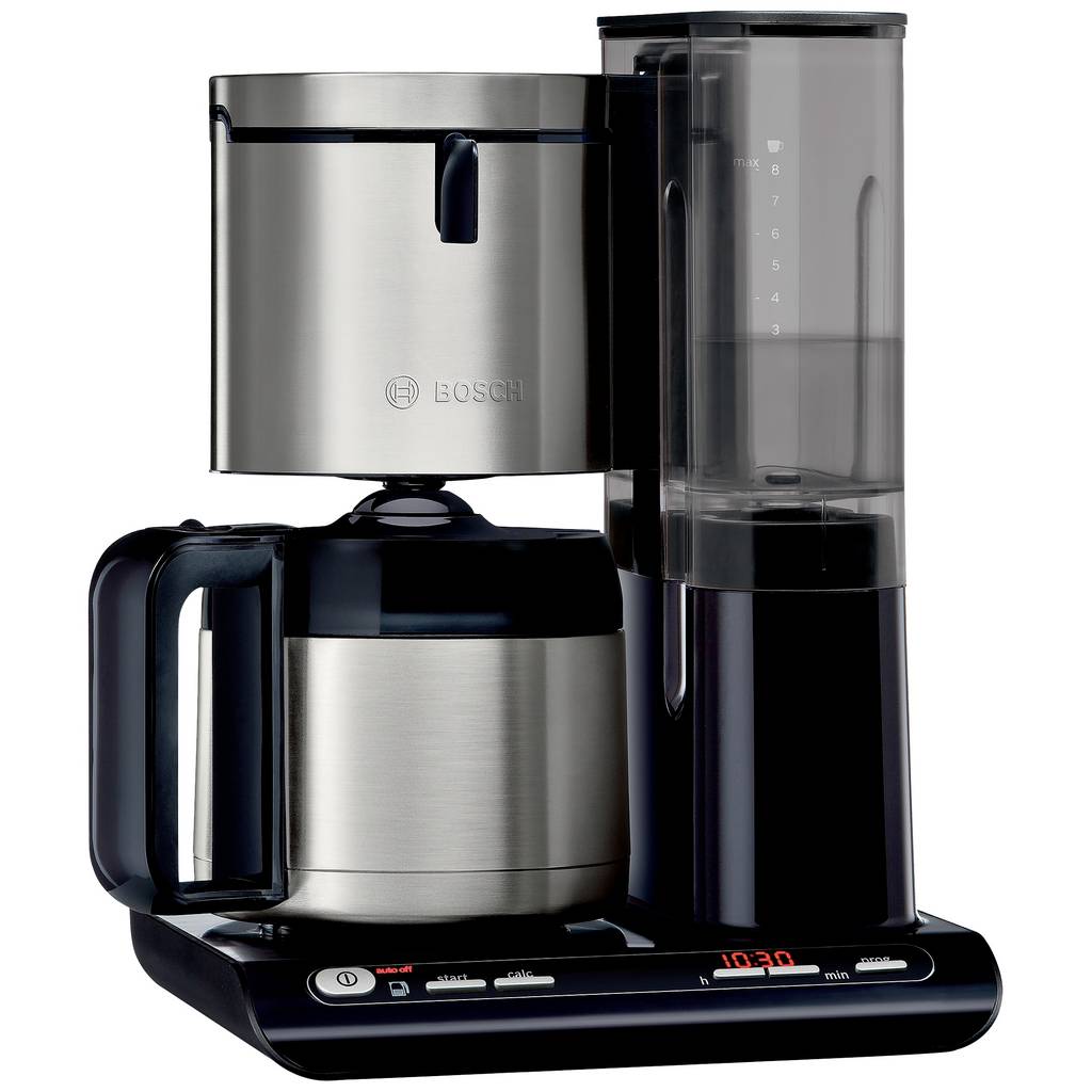 Bosch Haushalt TKA8A683 Mașină de cafea Oțel inoxidabil, Negru Volumul căzii = TKA8A683