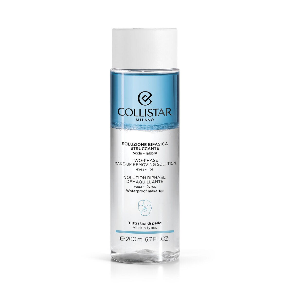 Collistar, Two-Phase, Makeup Removing, Cleansing Lotion, For Face, 200 ml