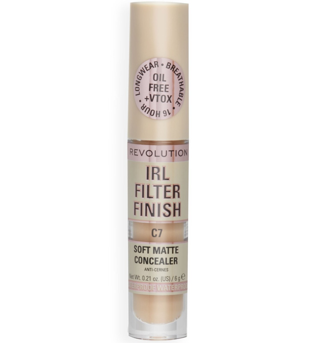 Makeup Revolution, IRL Filter Finish, Cover Dark Spots, Cream Concealer, C7, 6 g