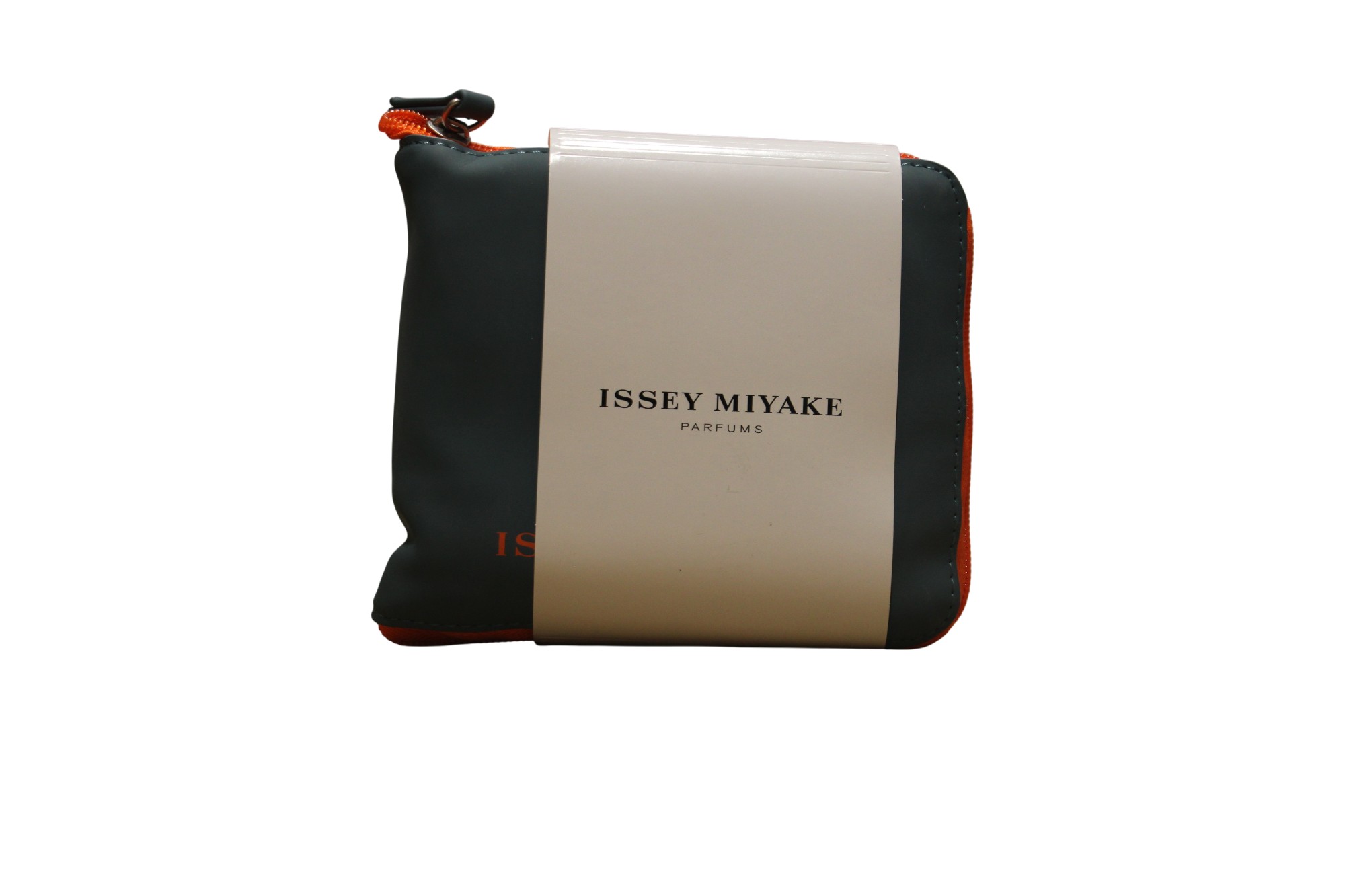 Issey Miyake, Issey Miyake, Zippered, GWP Textile Pouch, Dark Green
