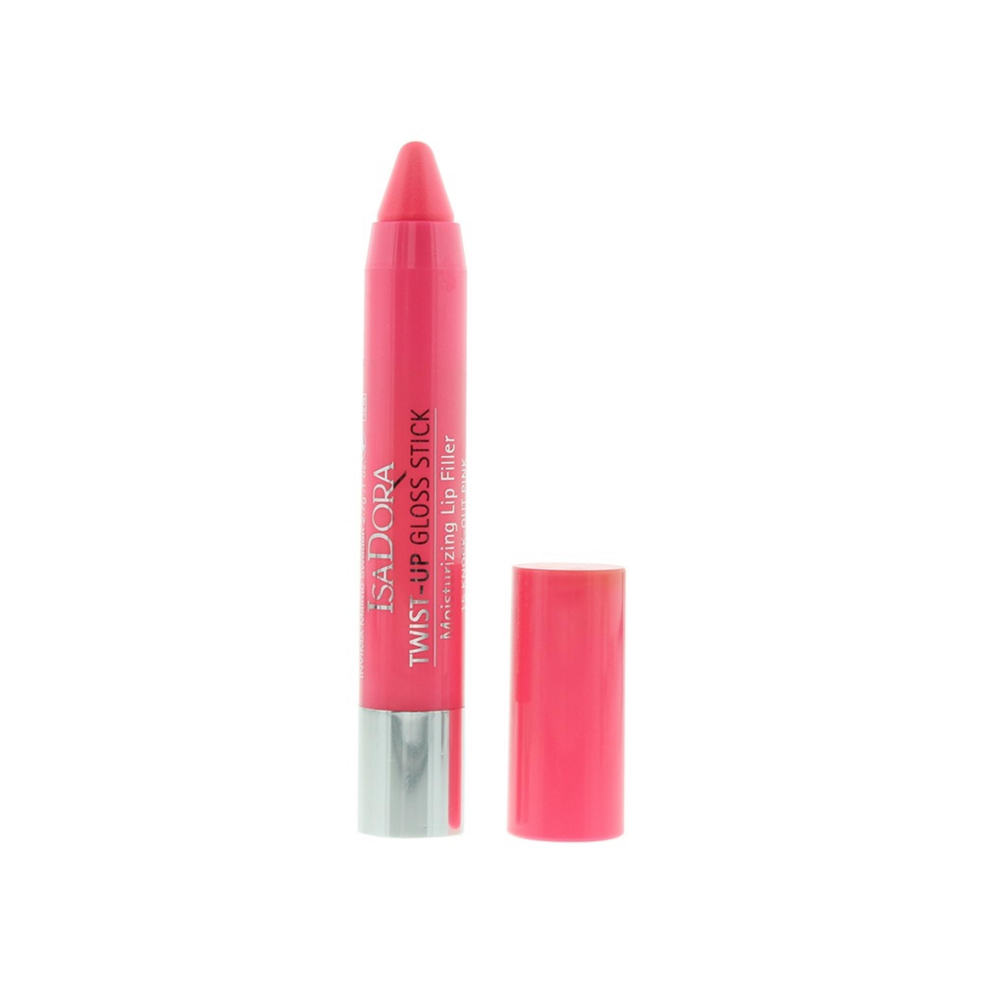 İsaDora, Twist-Up, Glossy, Dudağı Parlatıcı, 15 ml, Knock-Out Pink, 2.7 gr